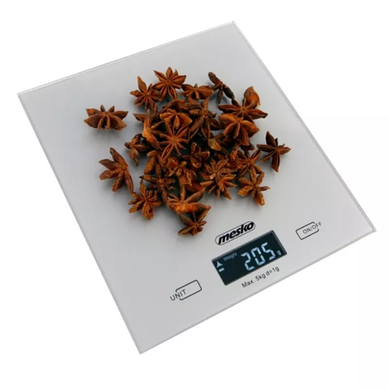 Virtuves svari Mesko MS 3145, 5 kg, 1 g, LCD, sudraba