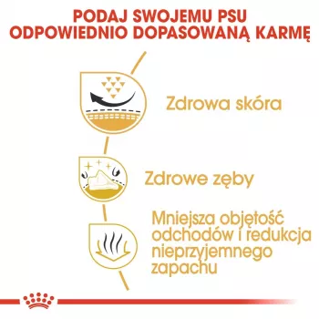 Sausā suņu barība Royal Canin Shih Tzu Adult 1,5 kg — mājputni, 24% olbaltumvielas, 20% tauki, pieaugušiem Shih Tzu
