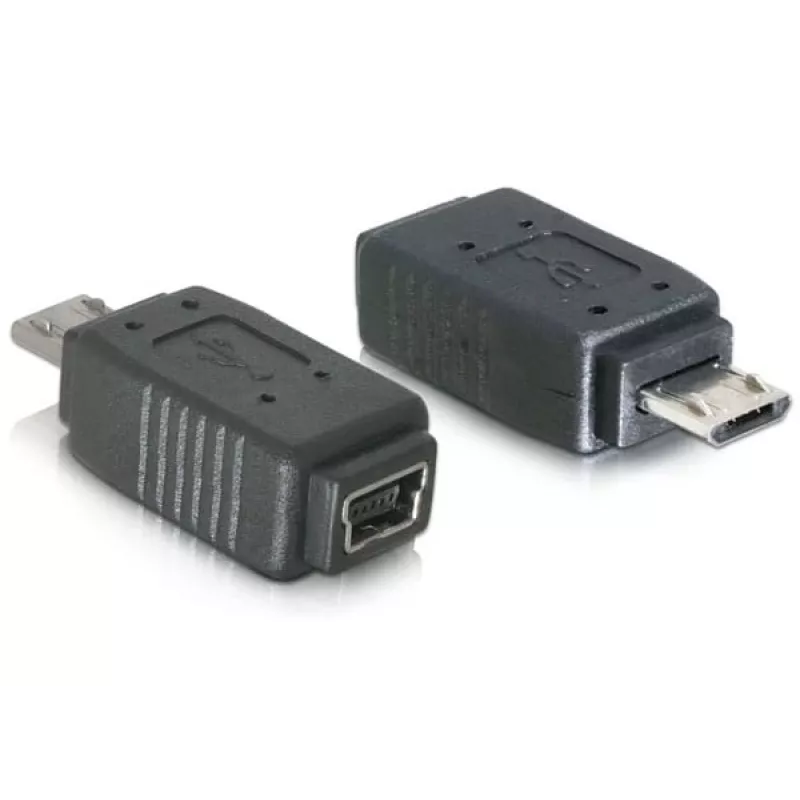 Adapteris USB micro-B vīrišķais uz mini USB 5-pin DeLOCK 65063