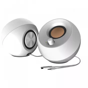 Creative Pebble 2.0 datora stereo skaļruņi, balti