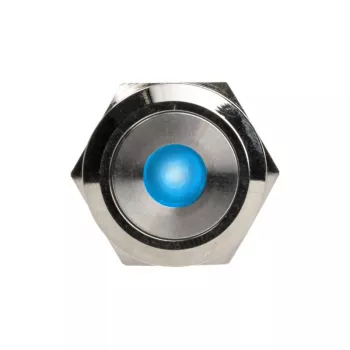 DimasTech Vandalismustaster 22mm Silverline Dot RGB PD215 – Pogas slēdzis ar RGB apgaismojumu