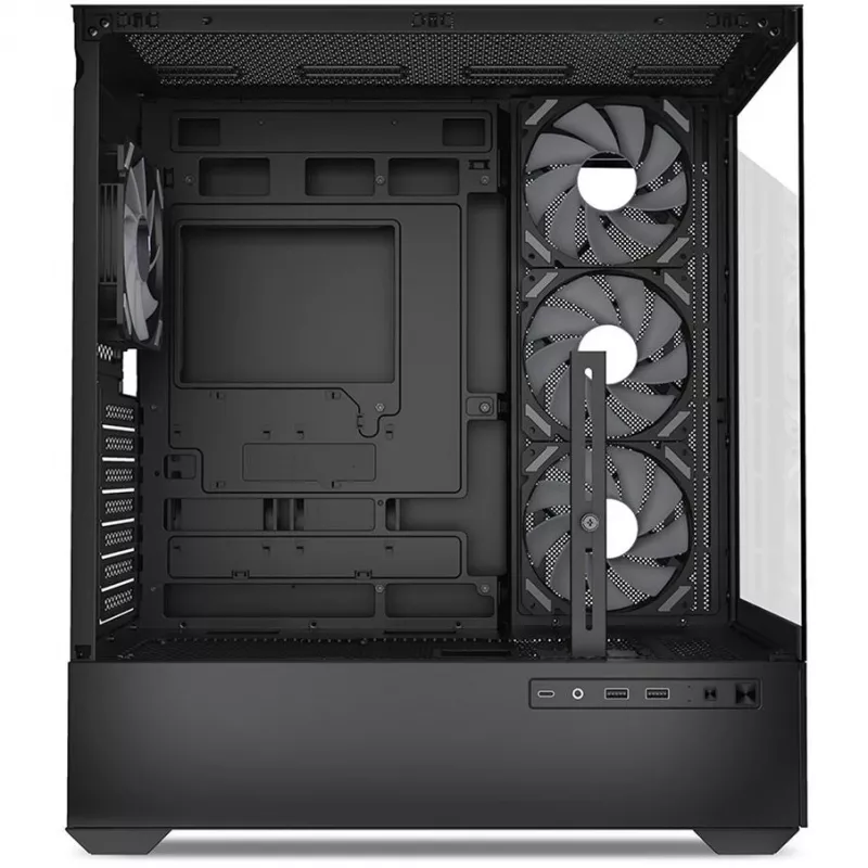 PC korpuss Sharkoon AK6 RGB, ATX, Melns