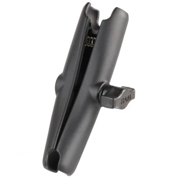 Rokas/ierīces dubultā ligzda RAM Mounts RAM-B-201U-C, alumīnijs, lodveida savienojums 2.54 cm, augstums 152.4 mm, melna