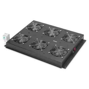 Digitus DN-19 FAN-6-SRV-B Melns – servera ventilatora panelis 19 inch