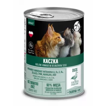 PetRepublic Adult Duck mitrā kaķu barība 400 g