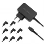 QOLTEC Universāls 30W barošanas adapteris ar 8 maināmiem spraudņiem