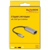 DeLOCK 81571 Dzimuma pārveidotājs USB Type-A uz RJ-45, 0.15 m