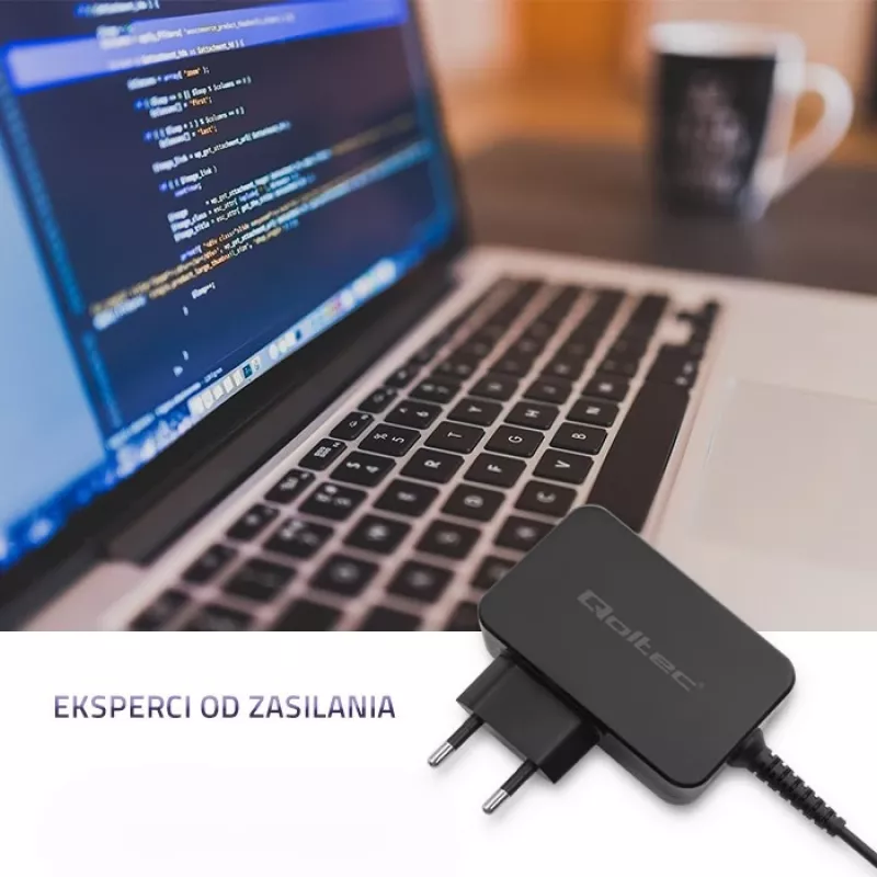 Barošanas bloks QOLTEC 45W 19V 2,37A ar 5,5x1,7 mm savienotāju