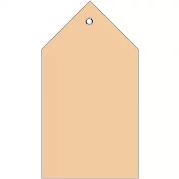 Piegādes birkas HERMA 6070 80x150 mm ar plastmasas cilpiņu un salocītu stūri