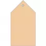 Piegādes birkas HERMA 6070 80x150 mm ar plastmasas cilpiņu un salocītu stūri