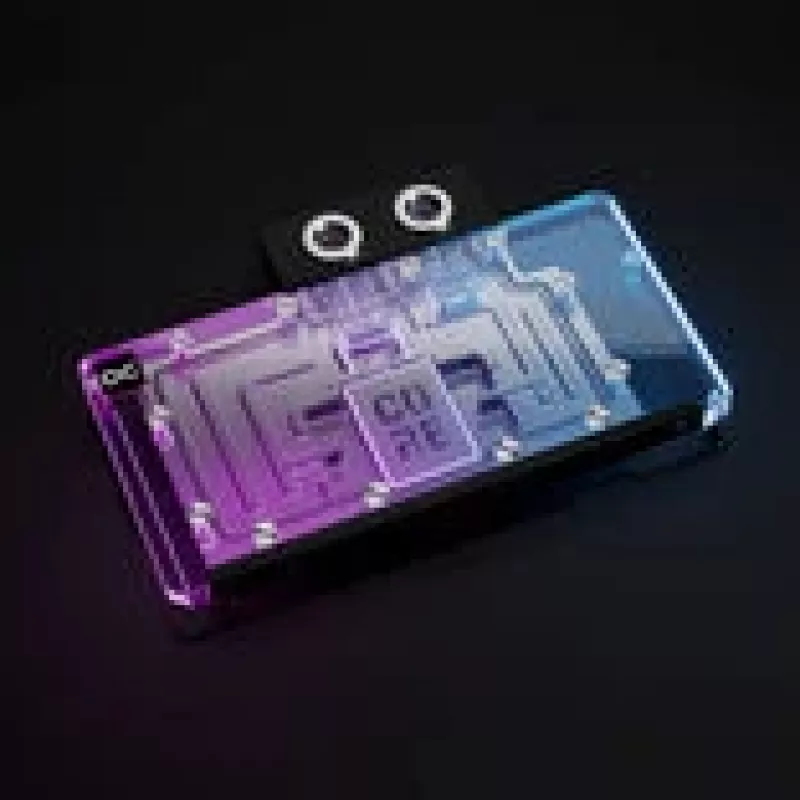 Alphacool Core RX 9070 XT Swift+ Caurspīdīgs Hroms Ūdensdzeses Bloks GPU