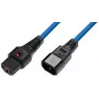 Microconnect MC-C13C14LOCK-1.5MB strāvas kabelis zils 1.5 m C13 savienotājs C14 savienotājs