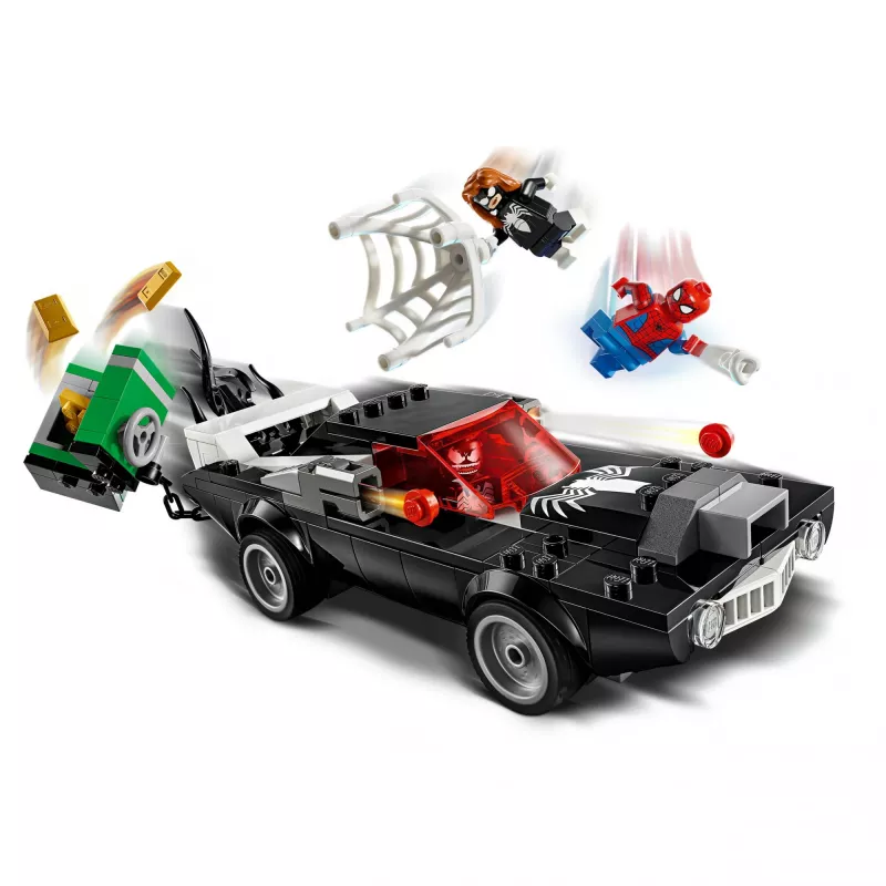 Būvēšanas komplekts LEGO Marvel Super Heroes Zirnekļcilvēks pret Venoma muskuļauto 76309 — 254 gabali, 3 minifigūras, vecums 7+
