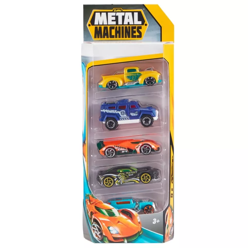 Zuru Metal Machines 5 metāla mašīnīšu komplekts 1:64, 2. sērija, dažādi dizaini