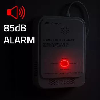 Gāzes noplūdes un oglekļa monoksīda detektors ar LED indikāciju