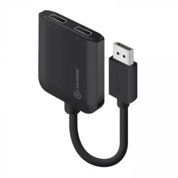 ALOGIC DisplayPort uz Diviem DisplayPort Adapteris 4K 30Hz