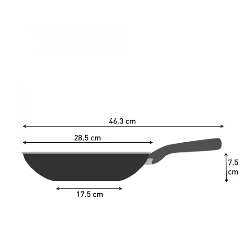 Wok panna Tefal So Light 28 cm — indukcija, nepiedegoša, viegla