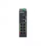 Slēdzis DAHUA DH-LR2110-8ET-120 L2 8x Fast Ethernet (10/100) PoE, 48–57V, 8.8 Gbit/s, MAC 8000, melns