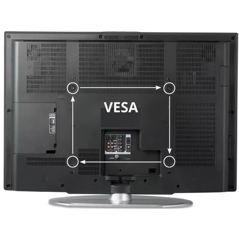 Wentronic Goobay VESA Adapter für TV-Wandhalter, Schwarz - zur Erweiterung der VESA-Maße eines TV-Wandhalters (63267)