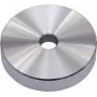 Omnitronic Puck Single Connector — alumīnija sudraba, viena kanāla audio savienotājs