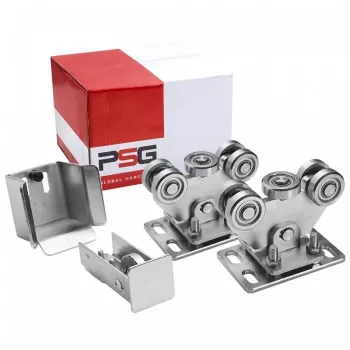 PSG 60.00P.70 ratiņu komplekts bīdāmajiem vārtiem sliedei 70x70x4 mm
