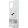 Karl Lagerfeld KLHMP16MLGKCSGH aizmugures vāciņš iPhone 16 Plus, TPU/PC, caurspīdīgs