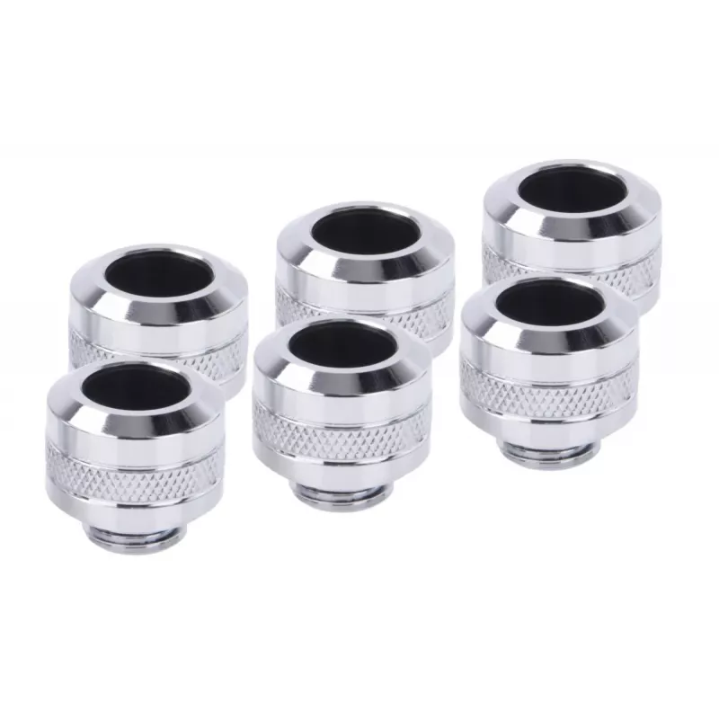Savienotāju komplekts Alphacool 17474 — misiņš hromēts, Ø 22 mm, augstums 20 mm