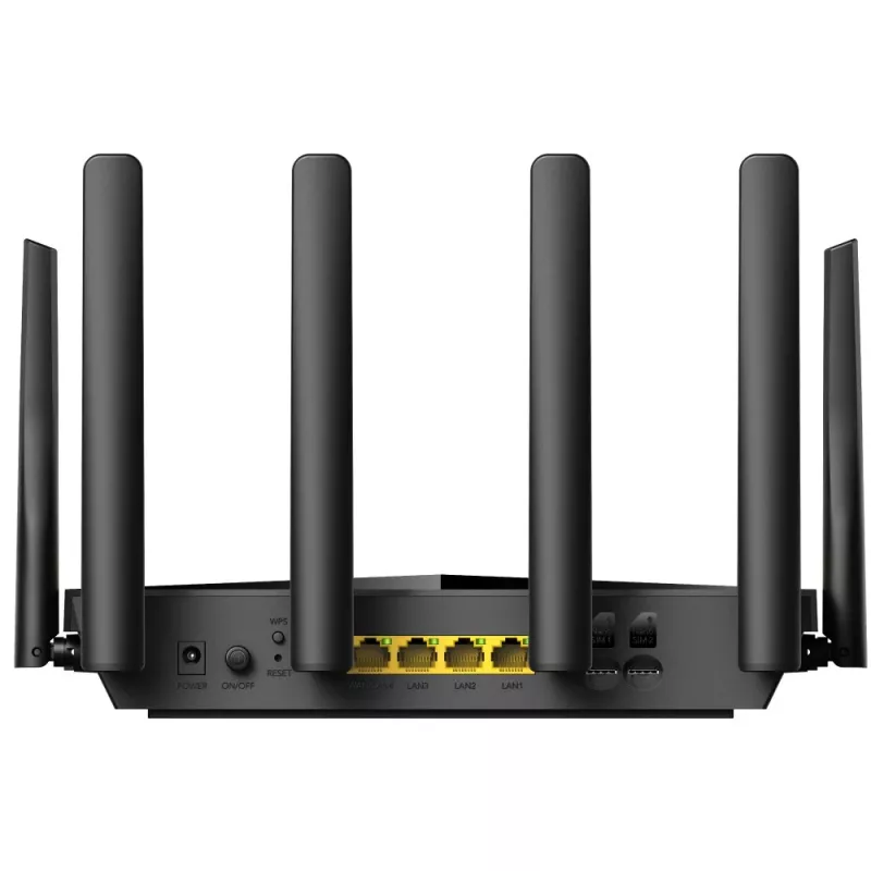 Cudy LT18 bezvadu maršrutētājs Gigabit Ethernet Divjoslu (2.4 GHz / 5 GHz) 4G Melns