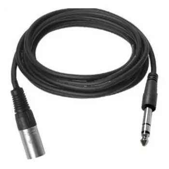 Vivolink PROAUDXLRJACKS2 audio kabelis 2 m XLR 6,35 mm TRS Melns