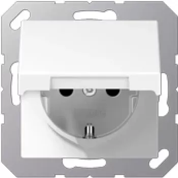 Jung A 1520 BFKL WW kontaktligzda CEE 7/3, 250 V, 16 A, IP44, balta, termoplasts