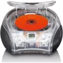Pārnēsājams radio CD atskaņotājs Lenco SCD-24TR — FM, 4W izeja, LCD, teleskopiskā antena, AC/DC, 6×C baterijas