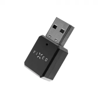 Bluetooth audio uztvērējs FIXED FIXSIG-BK — melns, bezvadu audio straumēšanas adapteris ar 3.5 mm izeju