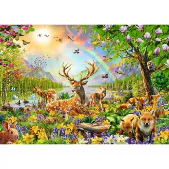 Bērnu puzle Graceful Deer Family (200 gab.)