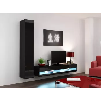 Cama TV statīvs VIGO jauna 30/180/40 melns/melns glancēts