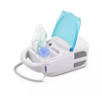 Galda virsmas miglas inhalators ESPERANZA ECN002 — 0,4 ml/min miglošana, 10 ml tilpums, pieaugušo un bērnu maskas, iemutnis, 220 V