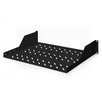 Digitus DN-19 TRAY-2-SW 2U fiksēts plaukts statīvam, melns
