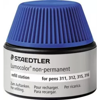 Staedtler Lumocolor 487 15 uzpildes stacija zilā krāsā 15 ml Vācija