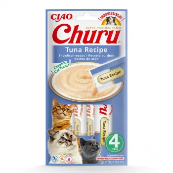 INABA Churu Tuna Recipe - kaķu gardumi - 4x14 g