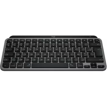 Logitech Master Series MX Keys Mini for Mac - tastatūra - kompakta - ar fona apgaismojumu - bezvadu - Bluetooth LE - AZERTY - franču - Space-Grey (920-012646)
