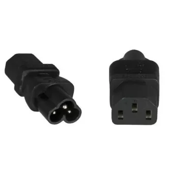 Microconnect PE613AD strāvas adapteris C6 uz C13 Melns