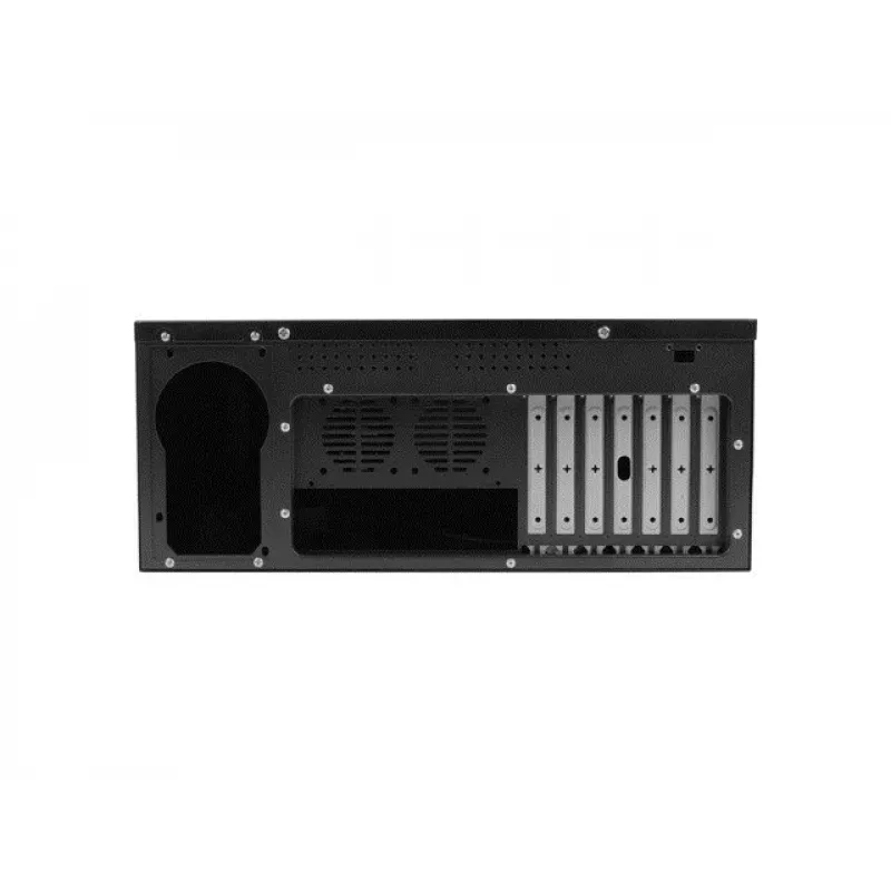 Rack korpuss LANBERG SC01-3504-10B, 1x 3.5 collu + 1x 2.5 collu vietas, 7 paplašinājuma sloti, 2x 120mm priekšējie ventilatori, USB 2.0