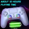 Subsonic PS5 bezvadu LED spēļu kontrolieris balts D-pad Home Options Share