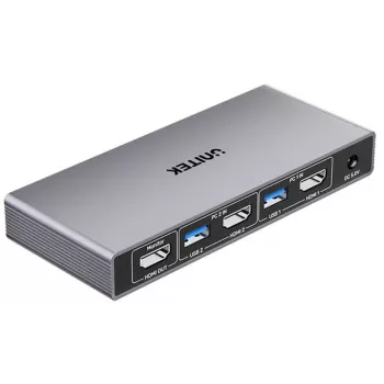 Unitek KVM Slēdzis 4K@60Hz USB 3.0 HDMI