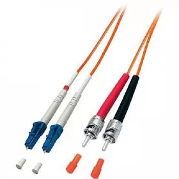 Equip LC/ST 50/125μm 10m optiskās šķiedras kabelis, oranžs