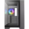Silentware View A-RGB Black PC korpuss VIEWBLACK — vidējais tornis ar A-RGB apgaismojumu