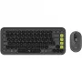 Logitech POP ICON COMBO Swiss, Grafit/Zaļš, Bluetooth, 920-013275