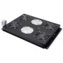Dzesēšanas ventilators ROLINE 19 inch jumta montāžas bloks 4 ventilatori Termostats melns
