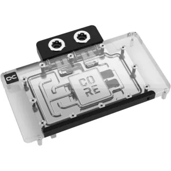 Ūdens bloks grafiskajai kartei Alphacool RTX 5080 Phoenix Transparent Silver ar aizmugures plāksni
