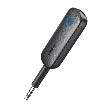 Bluetooth uztvērējs/raidītājs UGREEN CM403 — 3.5 mm ligzda, Bluetooth 5.0, 145 mAh akumulators, melns