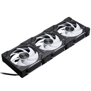 Phanteks D30 120mm ARGB PWM korpusa ventilatori - Melns, 3 komplektā